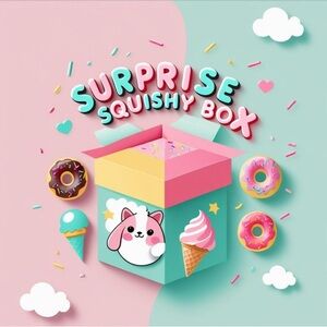 ✅ bogo SQUISHY box get random surprise 🆓Animal 🐶 pets or desserts sweets 🍭